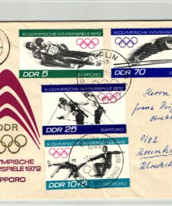 DDR, Sapporo 1972 NIPPON Winter Games, Biathlon, Ski Rodeln Eiskunstlauf, Olympic Games, Olympia, JO
