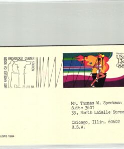 USA, Los Angeles 1984, Broadcast Center Station Torch Relay, Olympic Games, Olympia, JO