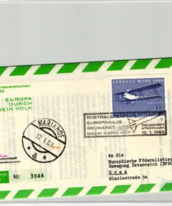 Austria, Neumarkt Steiermark, Postraketenflug Europahaus Neumarkt Maria Hof 1963