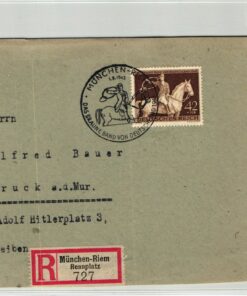 Germany, München Riem Rennplatz Reko, 1943 Braune Band Deutschland, Reiten, Pferderennen Hippodrom