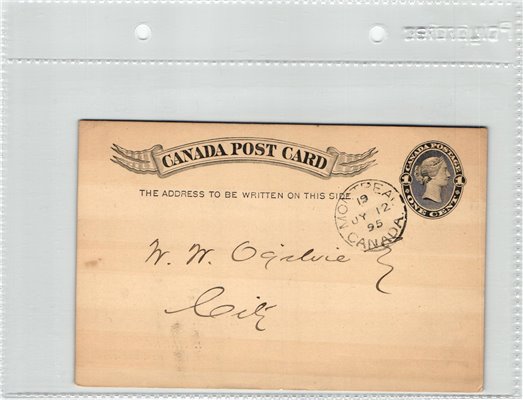 Canada, Montreal 1895 Athletic Club House Co. Meeting Post Card – Bild 2