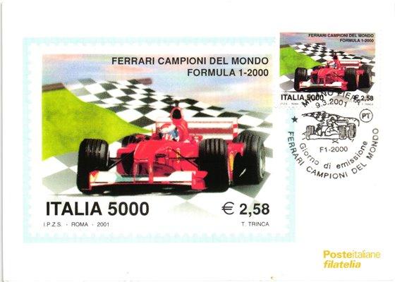 Italia Ferrari campione del mondo 2000 F1 World Champion