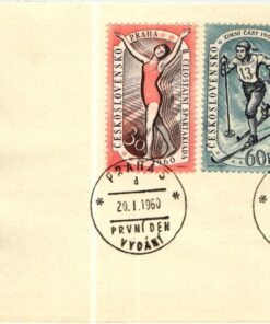 CSSR, 1960 Spartikade Praha Ski Basket Gymnastik, Mi. 1176-1178 FDC