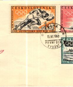 CSSR, 1960 Rom, Mi. 1206-1208 FDC Olympia, JO Olympic Games