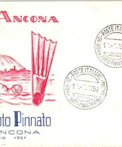 Italia, 1957 Rimini-Ancona, 100 km Nuoto Pinnato, Flossen Schwimmen