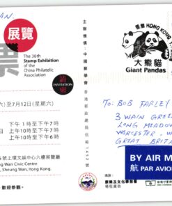 China, Beijing 2008 Postcard Giant Pandas Hong Kong,Olympique,Olympic Games Olympia JO