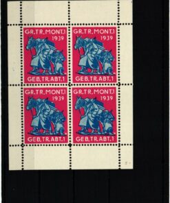 Schweiz Soldatenmarken, GEB.TR. ABT. 1939 Gebirgstruppen MONT. Montagna