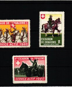 Schweiz Soldatenmarken, Brigade de Cavalerie 1, Dragons 2, Service Actif 1940