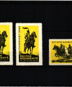 Schweiz Soldatenmarken, Reiter Regiment Schwadron , Aktivdienst 1929 1940