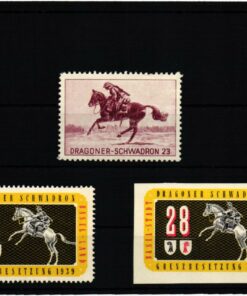 Schweiz Soldatenmarken, Dragoner Schwadron Grenzbesetzung Basel Stadt 1939