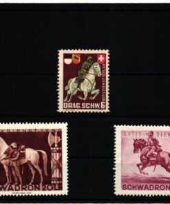 Schweiz Soldatenmarken, Dragoner Schwadron Aktivdienst 1939 1940 DRAG. SCHW.