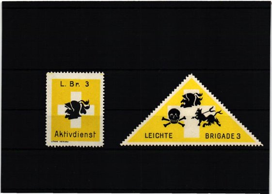 Schweiz Soldatenmarken, LEICHTE BRIGADE 3 L.BR. AKTIVDIENST 1939 1940
