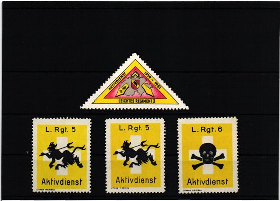 Schweiz Soldatenmarken, LEICHTES REGIMENT L.RGT. AKTIVDIENST 1939 1941