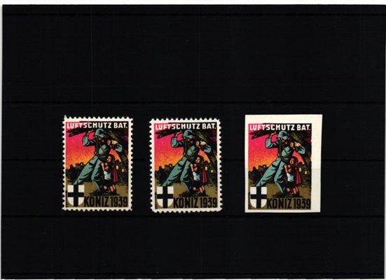 Schweiz Soldatenmarken, LUFTSCHUTZ BAT. KONIZ 1939