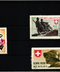 Schweiz Soldatenmarken, MOT.LMG.KP  MOT.Mitr.KP Aktivdienst 1939 1940