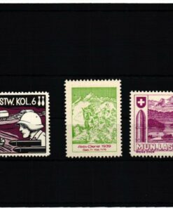 Schweiz Soldatenmarken, MUN.LASTW.KOL. Geb.Tr.Kol. 1939 1940
