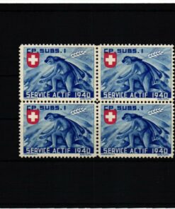 Schweiz Soldatenmarken, CP. SUBS. Service Actif 1940 