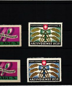 Schweiz Soldatenmarken, Vpf.Abt. Verpflegungs Abteilung Kohldampf 1939 1940