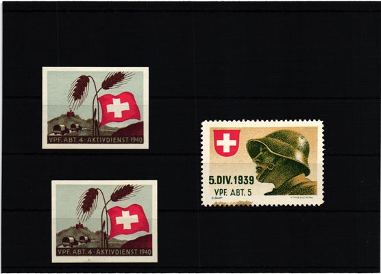 Schweiz Soldatenmarken, Vpf.Abt. Verpflegungs Abteilung Kohldampf 1939 1940