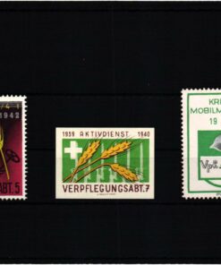 Schweiz Soldatenmarken, Vpf.Abt. Verpflegungs Abteilung 191939 1940 1942