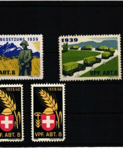 Schweiz Soldatenmarken, Vpf.Abt. Verpflegungs Abteilung 1939 1940