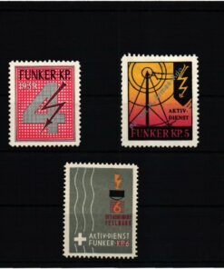 Schweiz Soldatenmarken, Fk.KP. 1939 Funker Kompanie Cp Radio 1940 1939