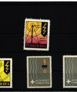 Schweiz Soldatenmarken, Fk.KP. 1939 Funker Kompanie Cp Radio 1940 1939