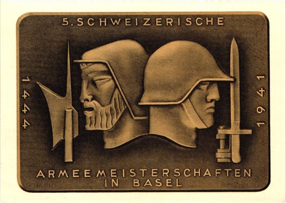 Schweiz Armeemeisterschaften in Basel 1941 SST Markenstelle