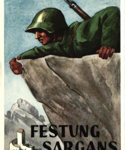 Schweiz Feldpostkarte, Festung Sargans