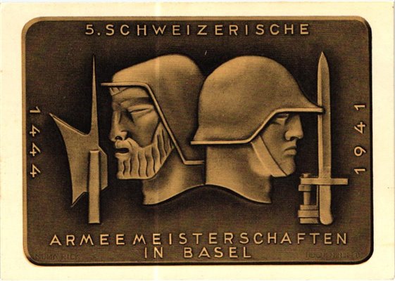 Schweiz Armeemeisterschaften in Basel 1941 SST Soldatenmarken – Bild 2