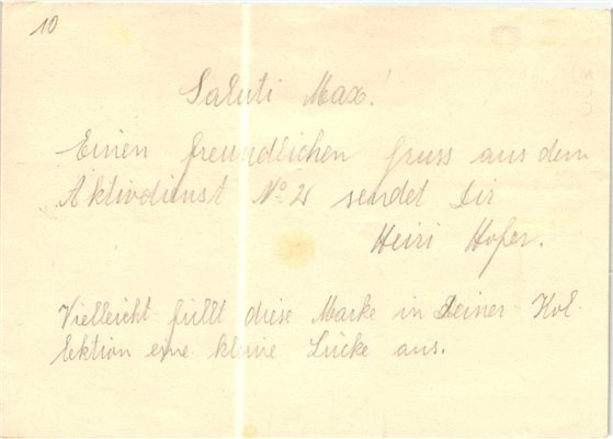 Schweiz Soldatenmarken,TER.MITR.KP22 Gebirgs Brigade., Militärpostkarte – Bild 2