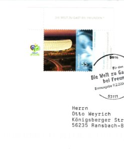 Deutschland, Sport, Mi. 2518 2006 FIFA Fußball WM Bonn Gast bei Freunden