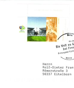 Deutschland, Sport, Mi. 2519 FIFA Fußball WM Bonn 2006 Gast bei Freunden