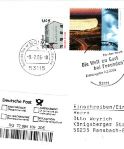 Deutschland, Sport, Mi. 2518 FIFA Fußball WM Bonn 2006 Reko Gast bei Freunden