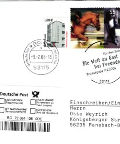 Deutschland, Sport, Mi. 2520 Pferdesport Reko WM AACHEN BONN 2006 Gast bei Freunden
