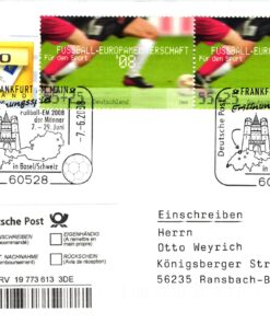 Deutschland, Sport, Mi. 2650 Reko 2008 Fußball EM 2008 Eröffnungs Spiel Basel