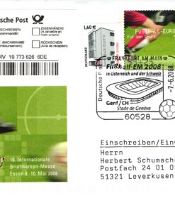 Deutschland, Sport, Mi. 2650 Reko 2008 Fußball EM 2008 Genf Schweiz