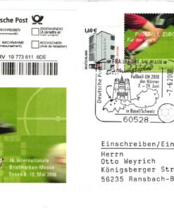 Deutschland, Sport, Mi. 2650 Reko 2008 Fußball EM 2008 Basel Eröffnung Spiel