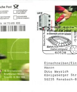 Deutschland, Sport, Mi. 2650 Reko 2008 Fußball EM 2008 Zürich Stadion