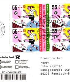 Deutschland, Sport, Mi. 2857 FDC 2011 Frauen Fußball WM Berlin Reko Woman Soccer