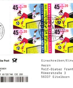 Deutschland, Sport, Mi. 2858 FDC 2011 Frauen Fußball WM Berlin Reko Woman Soccer