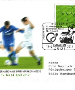 Deutschland, Sport, Mi. 2924 FDC 2012 Essen Spitzensport Fußball Soccer