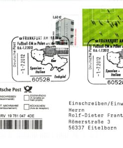 Deutschland, Sport, Mi. 2924 FDC 2012 Spanien Italien Finale Fußball EM Soccer