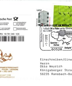 Deutschland, Sport, Mi. 2924 FDC 2012 Spanien Italien Finale Fußball EM Soccer