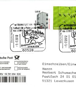 Deutschland, Sport, Mi. 2924 FDC 2012 Europameister Spanien Fußball EM Soccer