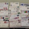 USA Airmail Luftpost 25 pz. 1969-1994 meist nach Europa gelaufen