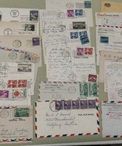 USA Airmail Luftpost 25 pz. 1946-1962 meist nach Europa gelaufen