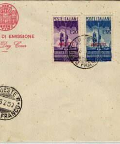 Trieste A AMG FTT, Busta FDC Radiodiffussione 1950