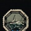 Poster stamp cinderella Vignette Durch muß des Kieles Erz Segeln Boot