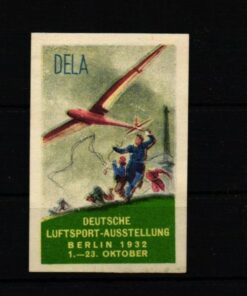 Poster stamp cinderella Vignette Deutsche Luftpost Ausstellung Berlin 1932
